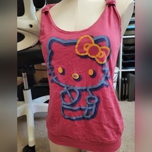 Vintage Hello Kitty Sanrio Doe Hot Topic Tank 2009 MD